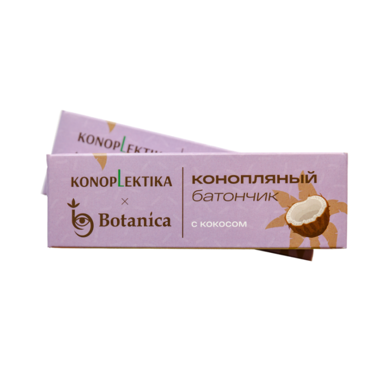 Конопляный батончик с кокосом Konoplektika x Botanica