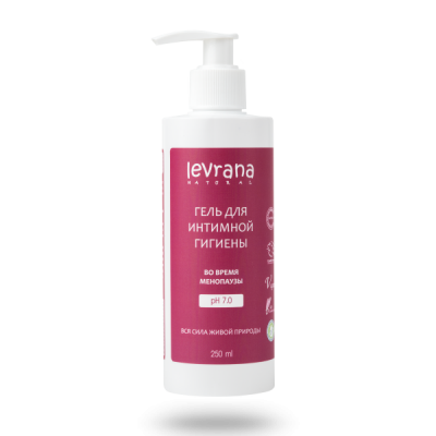 Гель для интимной гигиены во время менопаузы Levrana